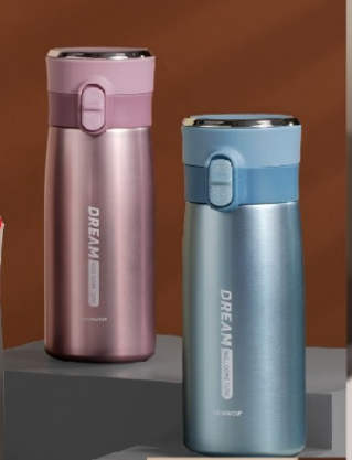 Steel Water Bottle - Hot and Cold Stainless Steel Water Bottle for Kids, Adults BPA-FREE (500 ml) (BLUE , PINK)