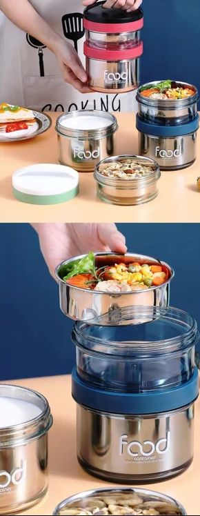 2 Layer INSULATED STAINLESS STEEL LUNCH BOX - Sumo Sushi