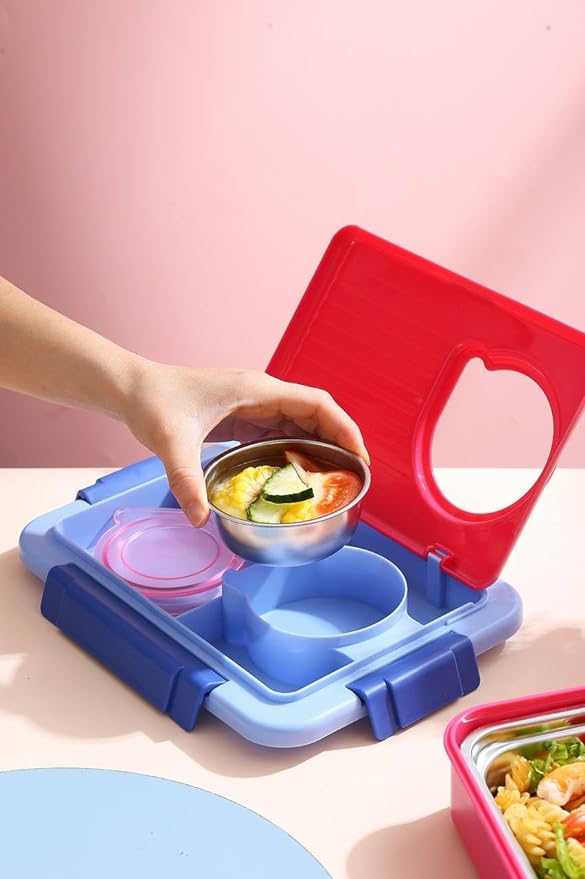 3 Compartment with 1 bowl Lunch Boxes