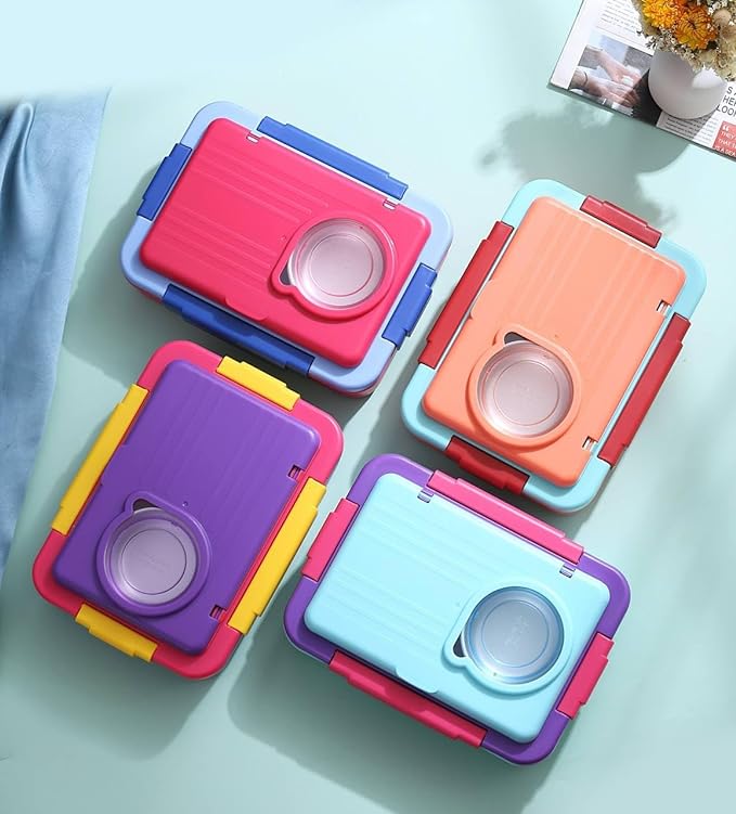 3 Compartment with 1 bowl Lunch Boxes