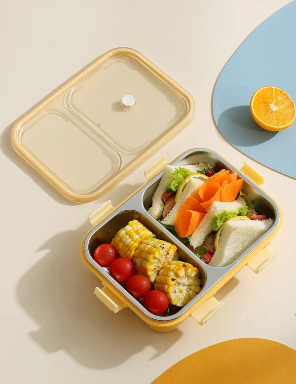 Double Compartment Stainless Steel Lunch Boxes