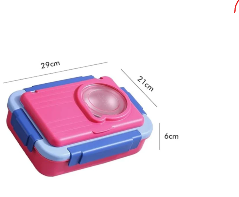 Double Compartment with 1 bowl Lunch Boxes