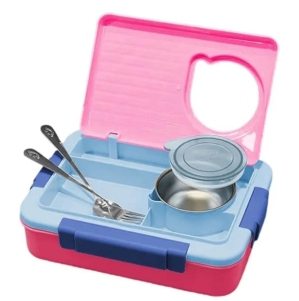 Double Compartment with 1 bowl Lunch Boxes